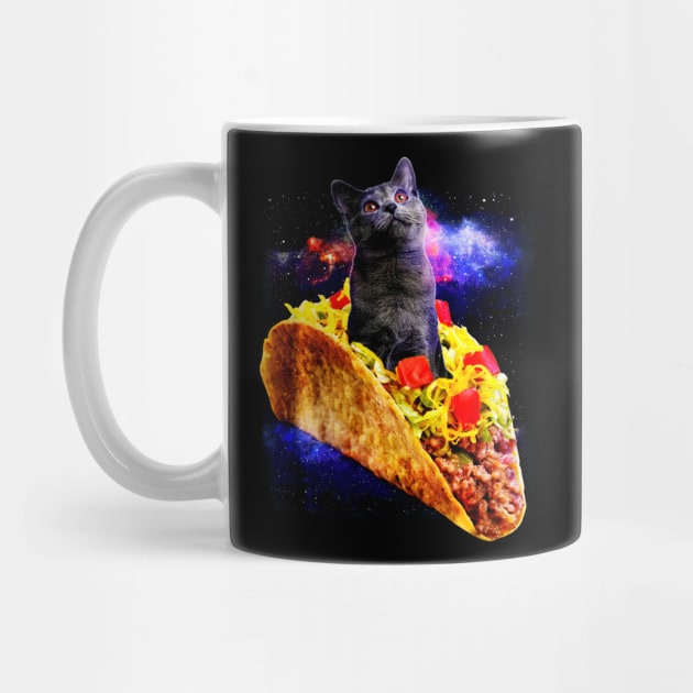 Cat Riding a Taco In Galaxy by CovidStore